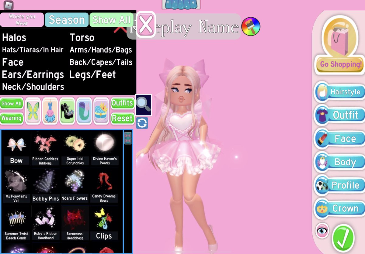 LimitlessPaige's tweet photo. I’ve always wanted to use the hairstyle accessories with different hairstyles, so I decided to make a concept! You will be able to mix and match and stack hairstyle accessories! 
All made by @ puresweetener 💖

#royalehigh #royalehighconcept #beaplaysconcepts https://t.co/eTdVlZkG4L