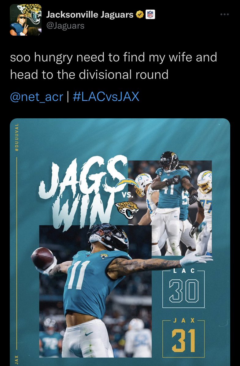 Jaguars won the social media battle too.