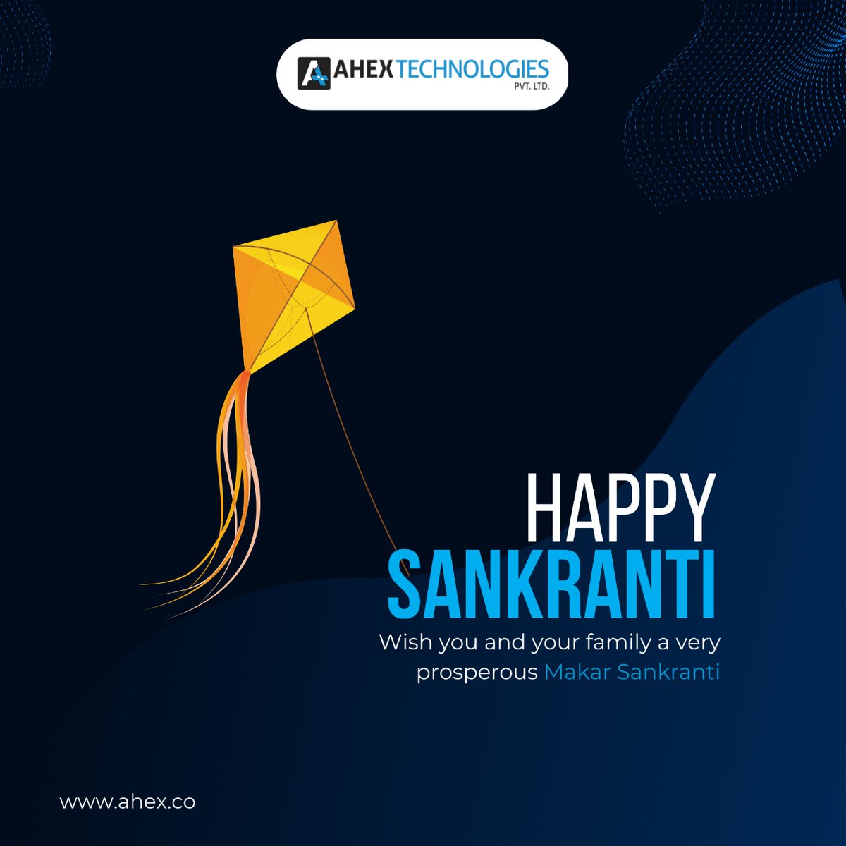 ahextechnology's tweet photo. Team Ahex Technologies is wishing everyone a very #HappyMakarSankranti
#ahex #ahextechnologies #makarsankranti #festivseason https://t.co/RrlB9cO3sJ