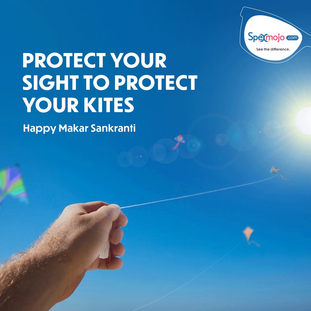 spexmojo's tweet photo. May the sun radiate peace, prosperity, and happiness and not harmful rays. Protect your eyes from the 100% UV protection lenses from #KODAKLens and Celebrate festivals with #Spexmojo. 
Best wishes on Makar Sankranti! 

#MakarSankranti #Uttarayan https://t.co/XqH6PMZndT