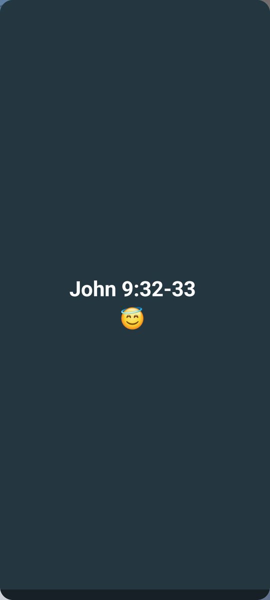 FiifiPractical's tweet photo. John 9:32-33*
😇 https://t.co/RVRtyZ3D6i