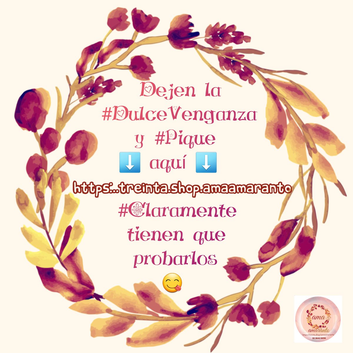 ama_amaranto's tweet photo. https://t.co/OuUDCN3Cxk

#dulcestradicionalmexicanos #ama_amaranto #shakirabzrp #amaranto #ama  #DulcesTradicionalMexicanos  #ProductosDeAmaranto #nossubimosaltren https://t.co/DvPWnyeQLb