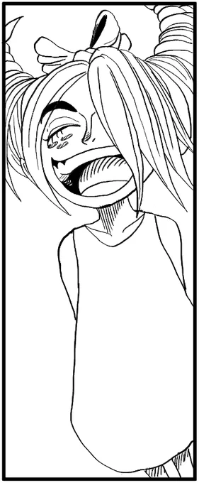 A happy little girl. Would be ashamed if she had a tragic backstory like other OC's. 