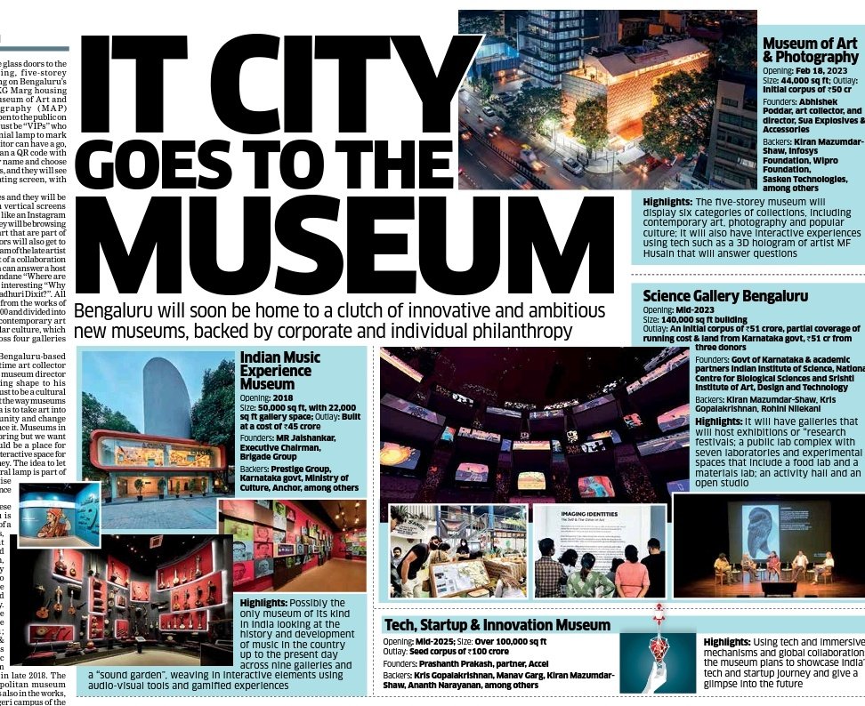 Indulekha_A's tweet image. A hologram of MF Husain that answers questions, public labs you can experiment in, spaces to absorb the journey of music in India + our startups &amp;amp; tech prowess - Bangalore is getting museums with all these and more:
bit.ly/3kg3wZV