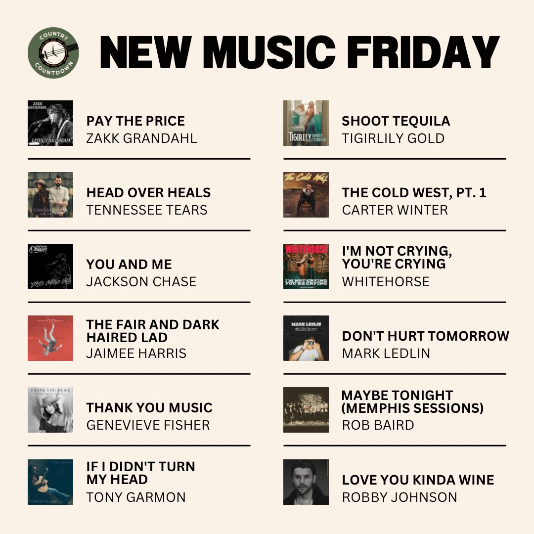 Country Countdown (@ccplaylist_) on Twitter photo This week’s edition features new music from <a href="/ChrisYoungMusic/">ChrisYoungMusic</a>, <a href="/KendraKMusic/">Kendra Kay</a>, <a href="/riwolfmusic/">Rī Wolf</a>, Tony Garmon, <a href="/alanaspringstn/">Alana Springsteen</a>, <a href="/GeorgeBirge/">George Birge</a>, <a href="/TUsreymusic/">TannerUsrey</a>, @ahardupvibe, <a href="/iamAmandaKate/">Amanda Kate Ferris</a>, <a href="/wearewhitehorse/">Whitehorse</a>, Michael Warren, @WarrenGcountry and more! This week’s edition features new music from <a href="/ChrisYoungMusic/">ChrisYoungMusic</a>, <a href="/KendraKMusic/">Kendra Kay</a>, <a href="/riwolfmusic/">Rī Wolf</a>, Tony Garmon, <a href="/alanaspringstn/">Alana Springsteen</a>, <a href="/GeorgeBirge/">George Birge</a>, <a href="/TUsreymusic/">TannerUsrey</a>, @ahardupvibe, <a href="/iamAmandaKate/">Amanda Kate Ferris</a>, <a href="/wearewhitehorse/">Whitehorse</a>, Michael Warren, @WarrenGcountry and more!