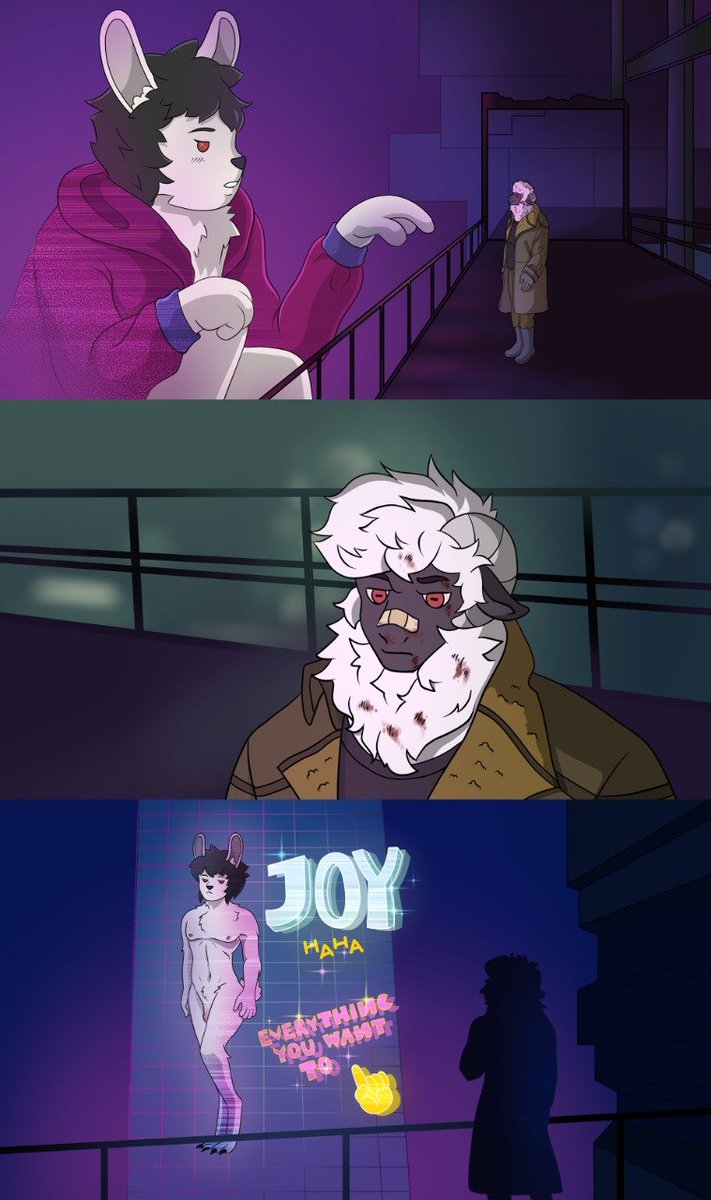 Hideki420MLG's tweet image. A Blade runner comm from @LexiDraws21 💛