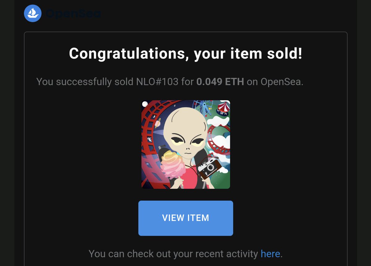 NLO#103 was SOLD👽 Thank you, <a href="/QuantumCatNFT/">Chessur.crypto</a> ❤️👽 #NFT #nftcommunity