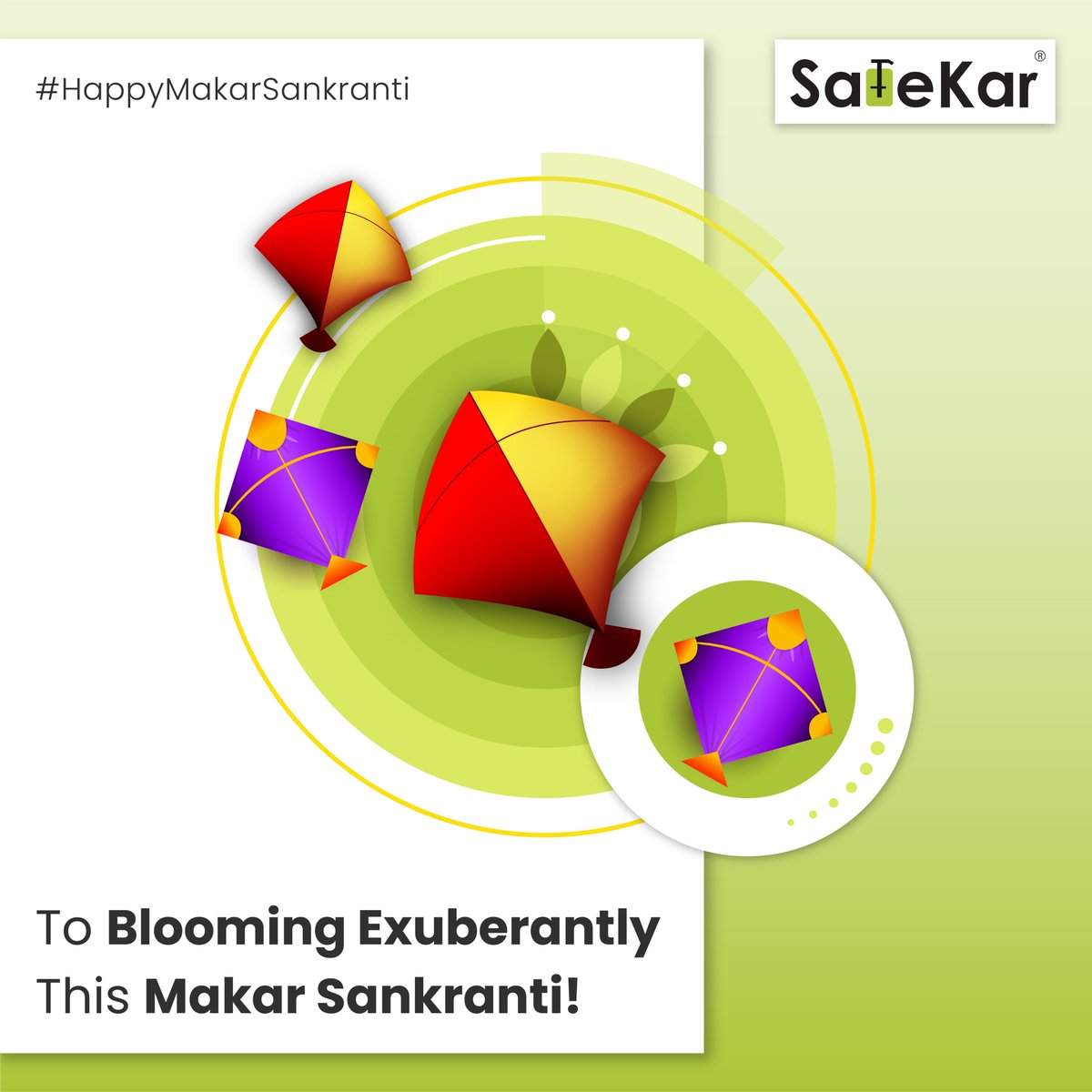 SafeKarIndia's tweet photo. This Makar Sankranti, let us promise ourselves to bloom exuberantly and carve a path towards new destinations of progress! Safekar wishes everyone a refreshing Makar Sankranti!

#Safekar #happpymakarsankranti #MakarSankranti #MakarSankranti2023 https://t.co/8BOdgfGXGl