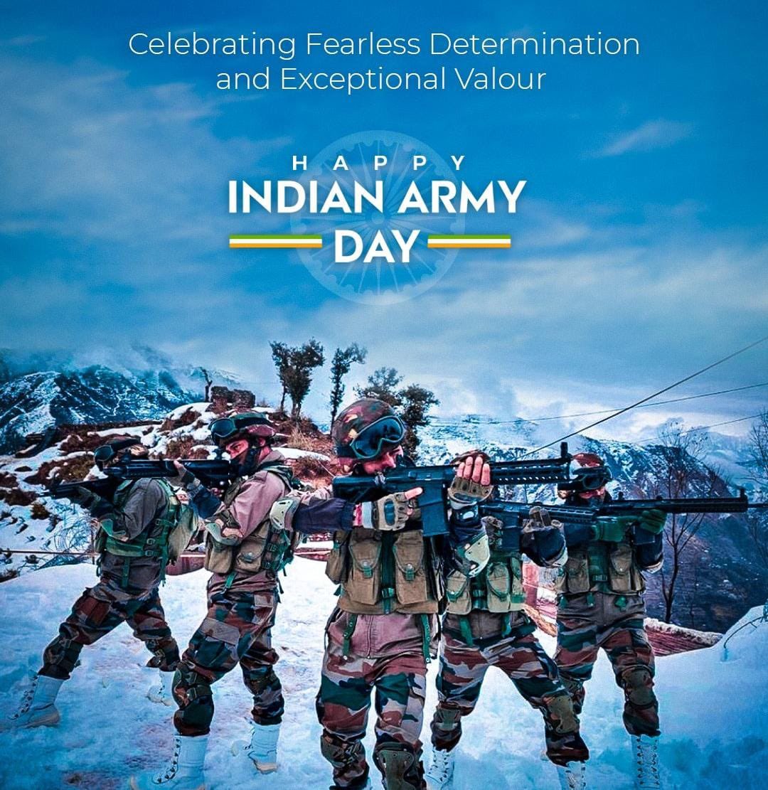 My Greetings to all men n women serving, Veterans and their Families on the #ArmyDay 🇮🇳
Thank you for your selfless service and unwavering commitment to #ServingOurNation.. 🇮🇳🙌