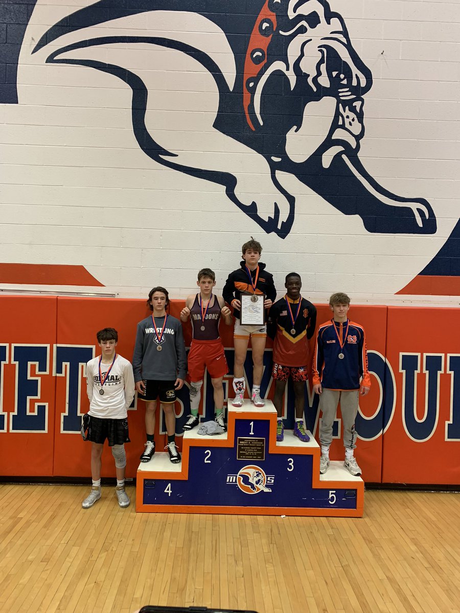 The Mighty Maroons had a great day at the Marty Williams Invitational 12th of 33 teams
Rocky Seibel 2nd &amp; Kenwyn Horne 3rd!
Aiden Colbert was 4-1 for the day
Amir McCoy, Kadin Alexander,Makya Seibel, Ethan Hofmeister, Body O’Donnel and Shamonte Mathews were all 3-2 on the day!