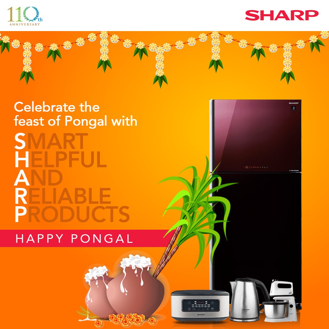 sharp_india_'s tweet photo. Wishing you and your family the festivities of a new year's crop - may you grow in as many ways as our products help you!
#HapyPongal #Pongl2023 #Pongal #Festival #Celebration #IndianCulture #SmartSolutions #smartappliances #homeappliances #OfficeSolutions #Sharp #Sharp110 https://t.co/q61aEu4r5H