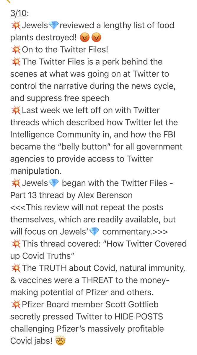 RobPligrimSr's tweet photo. @JewelsJonesLive Part 1/3:
SATURDAY’s (1/14/23) #JewelsJonesLive -
A Political Rendezvous
w/ @JewelsJonesLive 💎
Ep.#10:
#TwitterFiles12
#TwitterFiles13
#TwitterFiles14+
#BidenClassified
https://t.co/FM0CpVu2FF
Saturdays 3PM ET
#InTheLitterbox
Weekdays 3PM ET
Highlights (1-4), Parts 2 & 3 👇 https://t.co/GRr2RCBB0F
