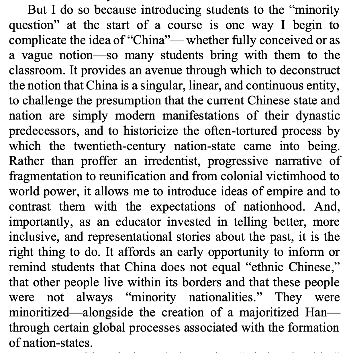 Chinese History Expert on Twitter ""deconstruct the notion that China