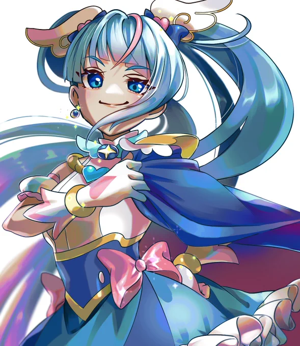 ひろプリのキュアスカイプリキュア初の青主人公らしい #precure #ひろがるスカイプリキュア 