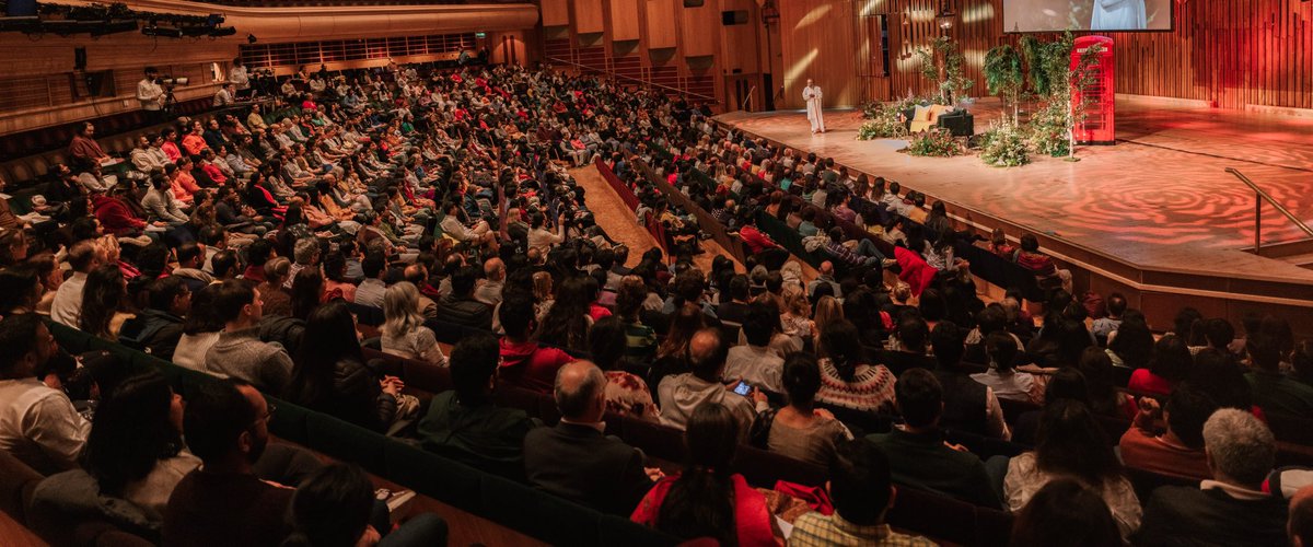 The ‘Sixth Sense’ wisdom event at the Barbican Hall in London.