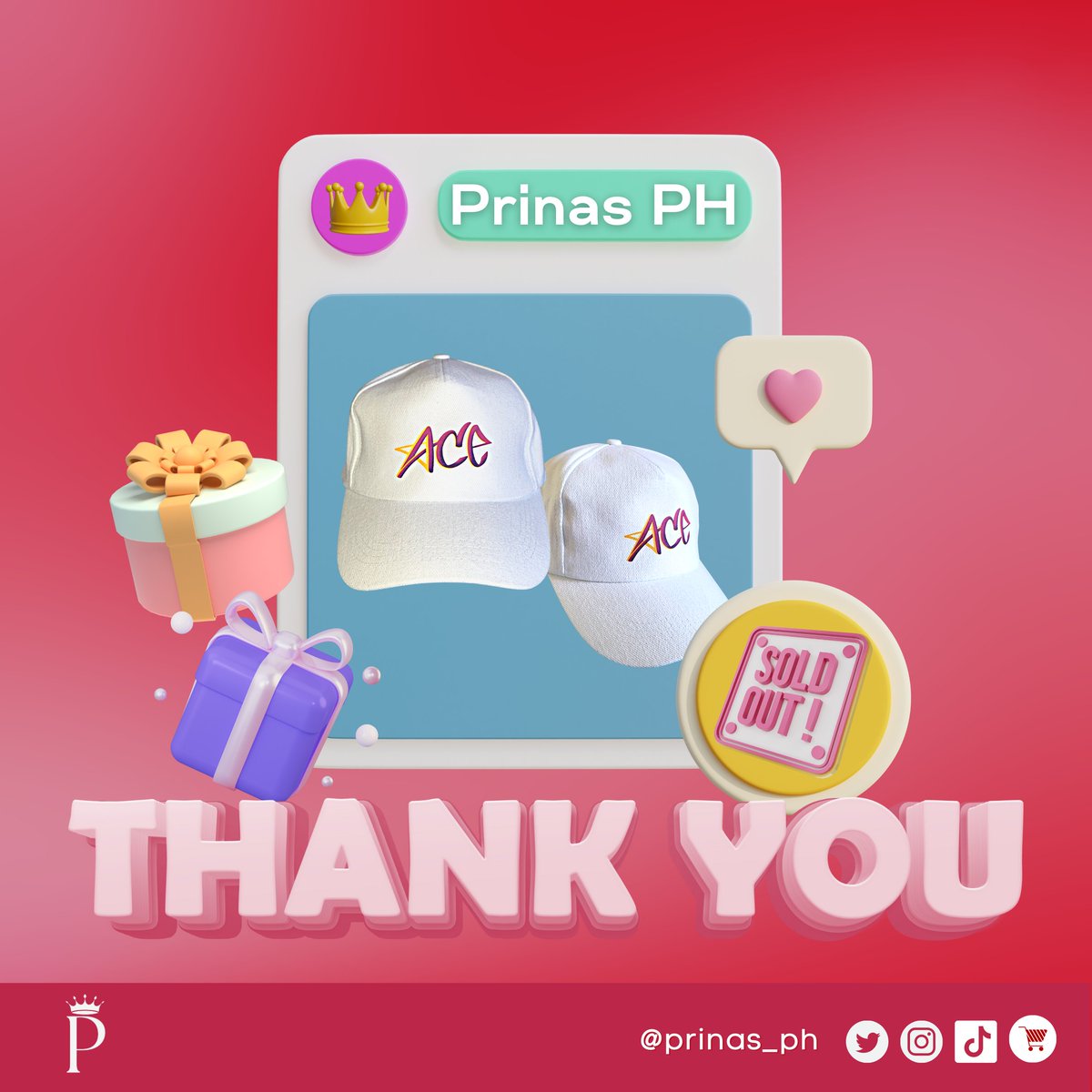 prinas_ph's tweet photo. THANK YOU for your support, our Ace caps are officially SOLD OUT 🛒

#PrinasPH ♛ #SongJiHyo #송지효 #宋智孝 #ソンジヒョ https://t.co/23goXzWE53