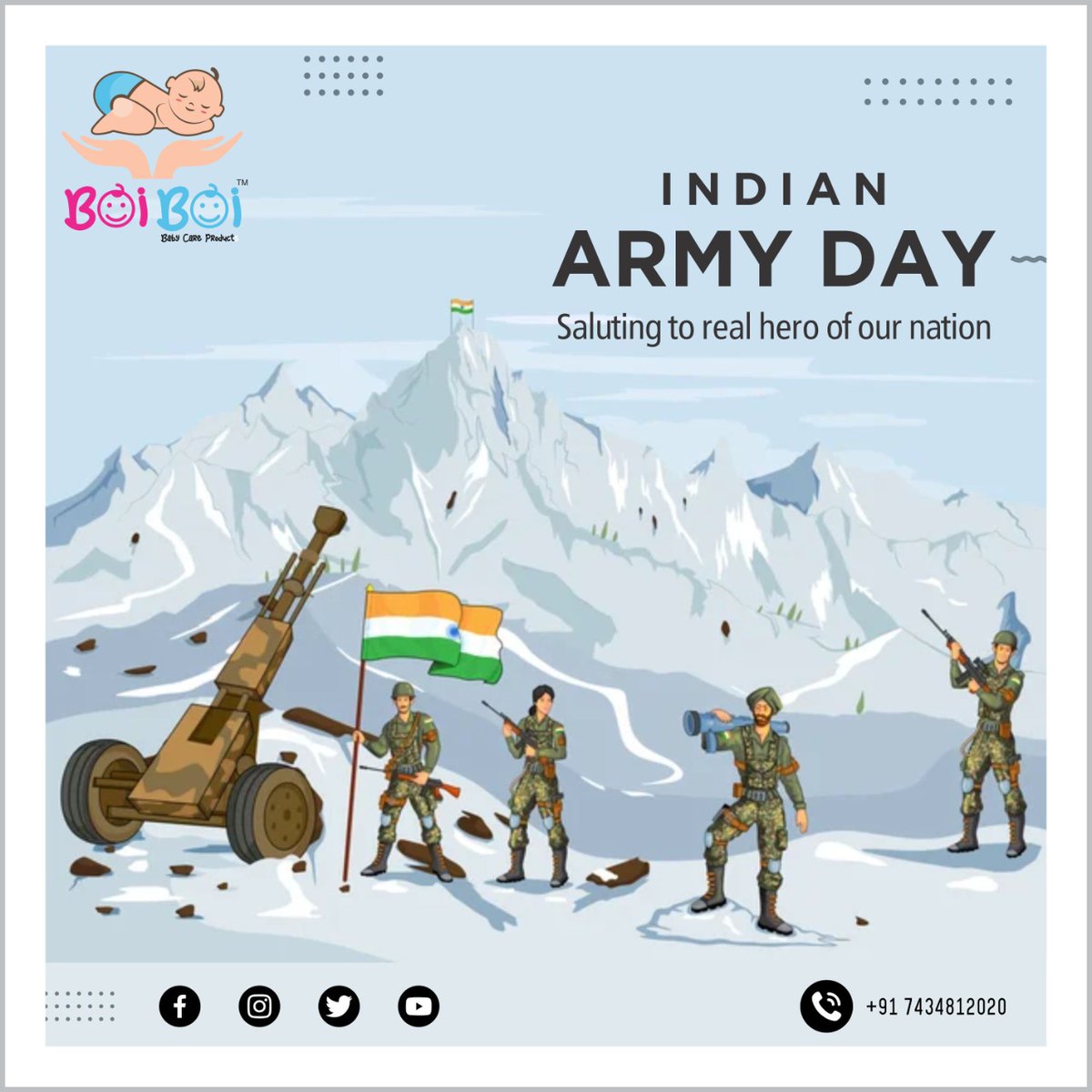 endurablepharma's tweet photo. #EndurableGroup salutes the bravehearts who dedicate their lives to defend our nation. @adgpi @DefenceMinIndia
#IndianArmyDay #EPPL #Endurable #EndurablePharma #Pharmaceuticals #Nutraceuticals #Manufacturer #Emphatic #EmphaticNutrition #EmphaticWellness #BoiBoiBabyCare https://t.co/mbknsGFwXg