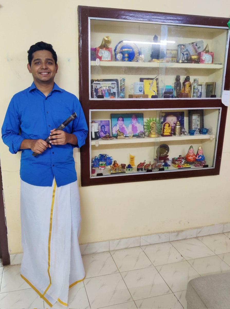 pettiguru_final's tweet photo. Happy pongal y'all! 
PC -  My dad, who was proud of covering his showcase more than me. 
#pongalmedia https://t.co/LY4fENxBol