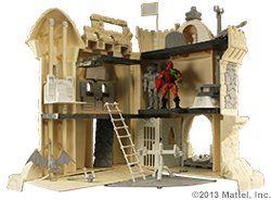 LostParadiseTo1's tweet photo. Unpainted prototype Masters of the Universe Classics Castle Grayskull. Originally the "jawbridge" was quite small - they ended up dropping the base lower to allow more room for a figure to stand in the entryway, while increasing the length of the door. #CastleGrayskull #MOTU https://t.co/wyk48wo2qn