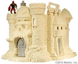 LostParadiseTo1's tweet photo. Unpainted prototype Masters of the Universe Classics Castle Grayskull. Originally the "jawbridge" was quite small - they ended up dropping the base lower to allow more room for a figure to stand in the entryway, while increasing the length of the door. #CastleGrayskull #MOTU https://t.co/wyk48wo2qn