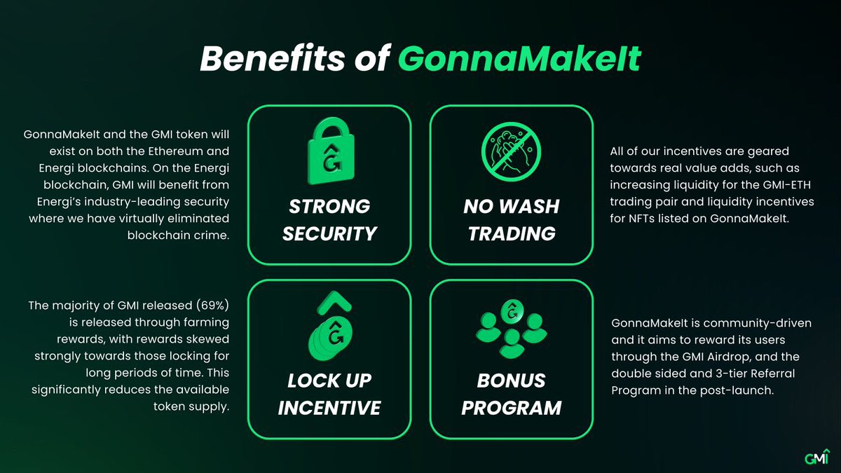 Hey! Do you know <a href="/energi/">Energi</a> has come up with NFT Marketplace <a href="/GonnaMakeItNFTs/">GonnaMakeIt NFT Marketplace</a> where you can participate on #Airdrop open for #opensea #Uniswap users too. 
Visit the website to know more <a href="/OpticRedrum/">OpticRedrum</a> <a href="/alx_kazak/">KaZaꓘ - Web 3.0</a> . 
DO NOT MISS THE OPPORTUNITY 
#NFTCommuntiy