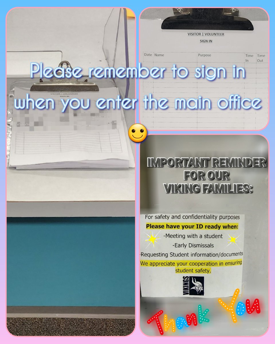 <a href="/DimmittMS/">Dimmitt MS</a> we require all families, visitors, and guests to sign in when entering the main office. This helps us ensure the safety of all members of our learning community. Thank you! 
#VikingWay 
#VikingsAreSafe
#SafetyIsDMSTopPriority
