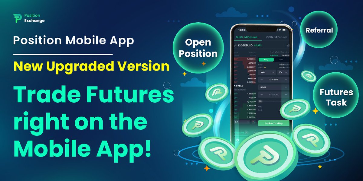 RiyazulPosition's tweet photo. Have you tried #PositionFuturesTrading v2 on the web app? 🧐

To make the user experience even better, we present to you:

👉 #DPTP v2 is now available on #PositionMobile app

🔥Try now on
App store: https://t.co/G3cL5BXy1w
Google play: https://t.co/aEB72srcIO

#FuturesTrading 🔥 https://t.co/UURnCoC1bp