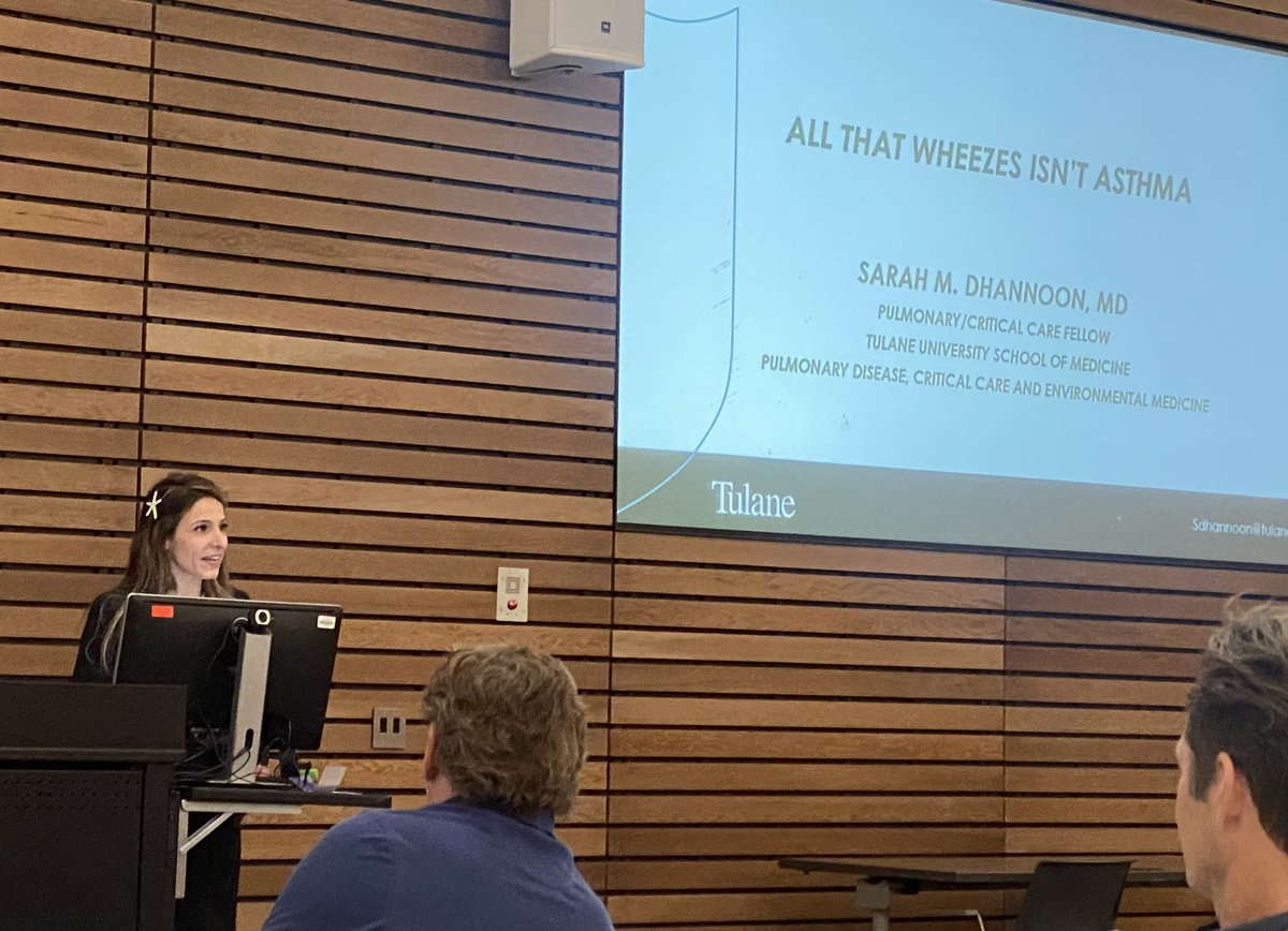 TulanePCCM's tweet photo. What a great day at Tristate Pulmonary Case Conference!! Proud to see our fellows @SarahDhannoon and @steph_ferrell present their cases and to see so many familiar faces in-person once again. Thanks to all the programs that made this possible! #pccm #pulmonology 🫁 https://t.co/U5msiQy0Aa