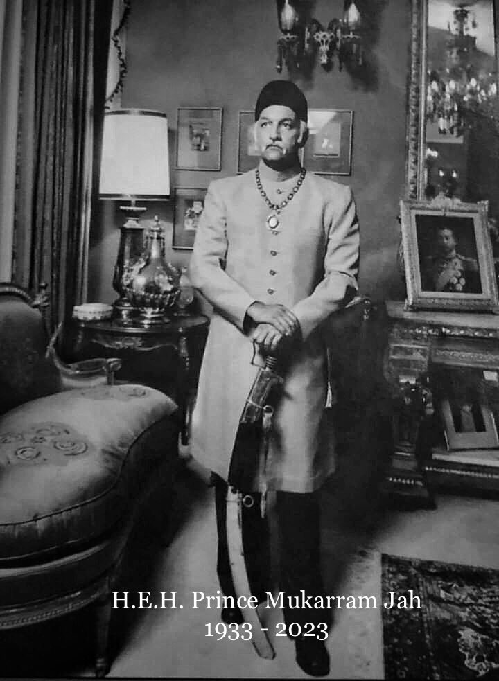 H.E.H Asaf Jah VIII, the titular Nizam of Hyderabad &amp; Berar, Mukarram Jah Bahadur (grandson of Hyderabad's last Nizam Osman Ali Khan) passed away last night in Istanbul.

Following his final wishes he will be buried in Hyderabad.