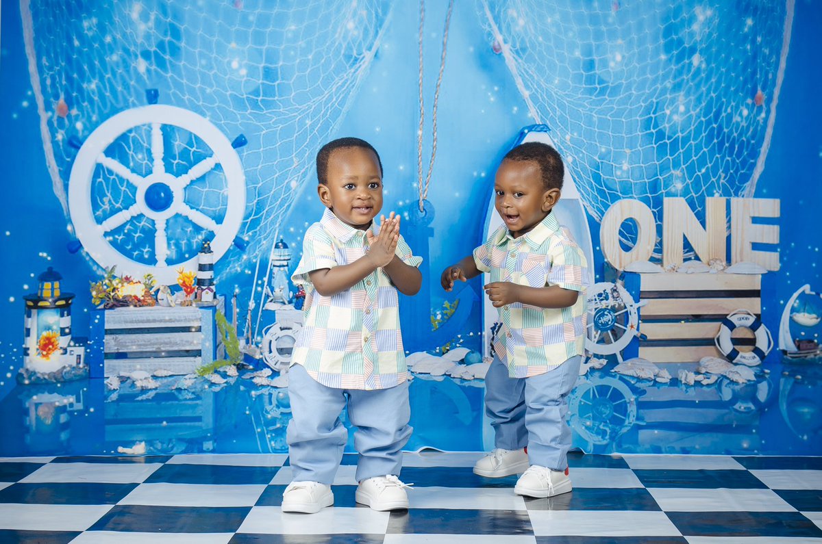 Soulmedika's tweet photo. My twin boys are one today! 

Omo, just super grateful for these little Wonders! 

Happy Birthday Stephen and Simeon! 

The most beautiful part is just few days to their birthday, they got their visa approved along side their mum to join me in the UK🇬🇧😍 https://t.co/X0Itf27dtL