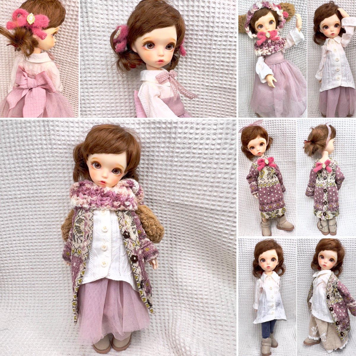 Plus1doll's tweet photo. Imda30フリー作品🎶
可愛いニット生地が入ったので、まずはカーデにしてみた😊
#Imda #Imda30 #Imdacoco #Imda服 #ドール服 #ドール服オーダー承り #ドールニット https://t.co/GTC3WzjS8h
