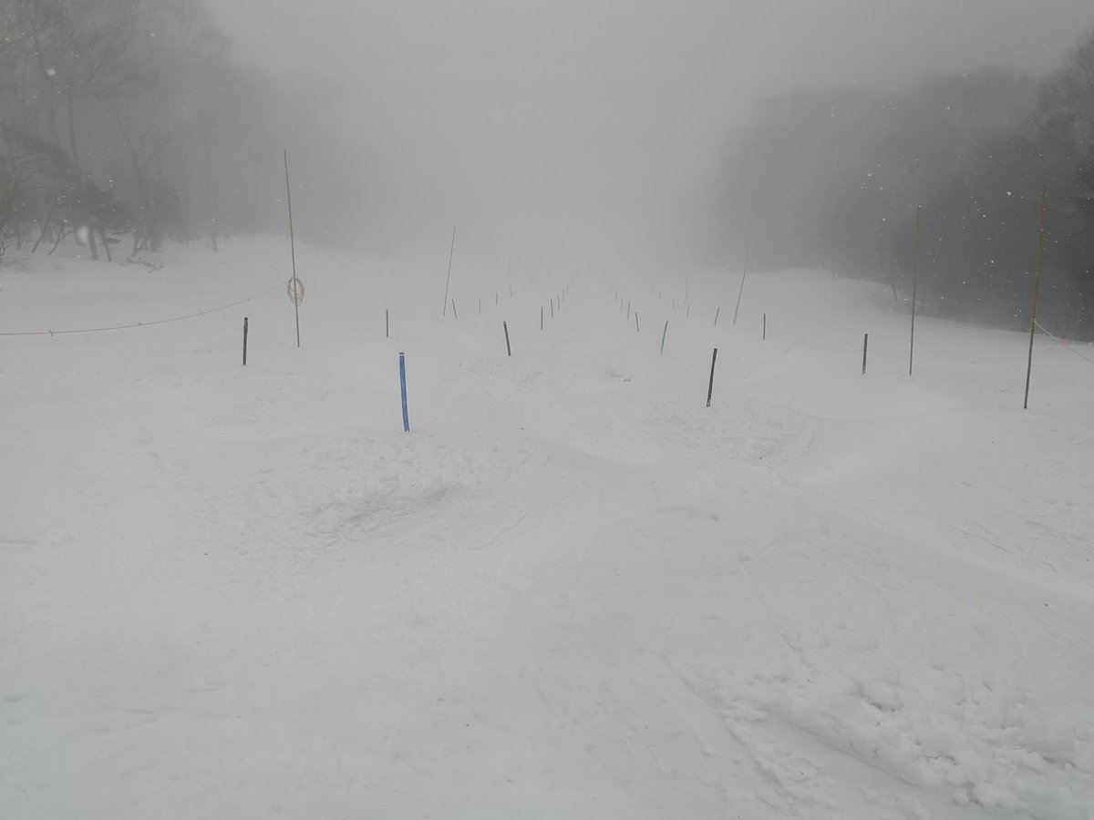 川場スキー場は雪に。標高の高さが強みですね～