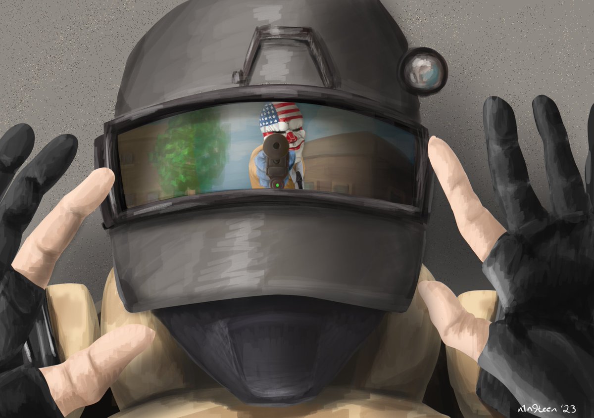 attempting quickdraw with Payday 2 fan art
<a href="/PAYDAYGame/">PAYDAY</a> #Payday2 #Payday3