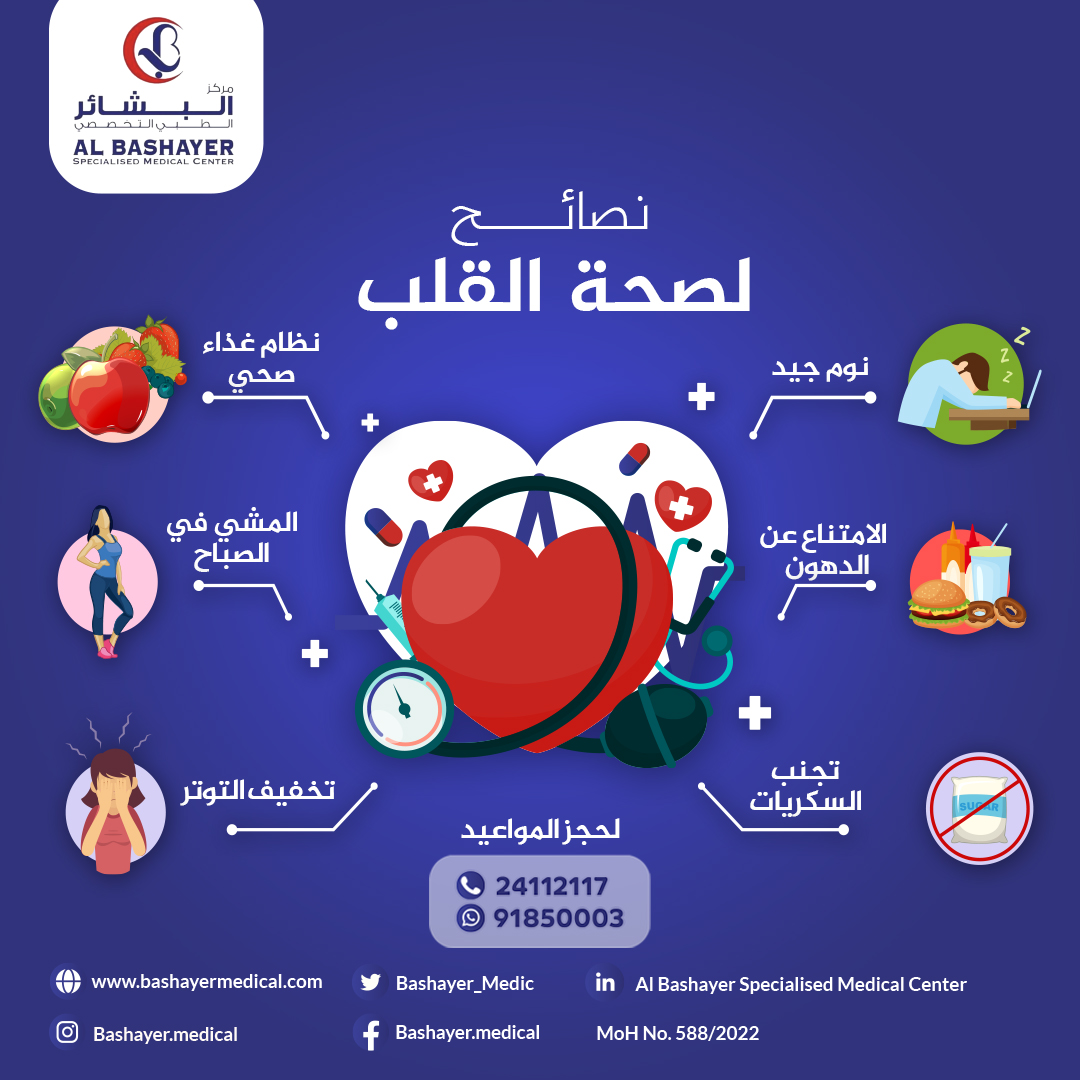 Bashayer_Medic's tweet photo. نصائح لصحة القلب!

للحجز والإستفسار:
📞: 91850003, 24112117

ـــــــــــــــ��ــــــــــــــــــــــــــــــــــــــــــــــــــــــــــــــــــــــــــ
#مركز_البشائر_الطبي #طب_باطني #طب_اسنان #طب_اطفال #طب_عظام
#AlBashayer_Medical_Center #BSH #albashayer #muscat #oman https://t.co/jsUMdfyPvt