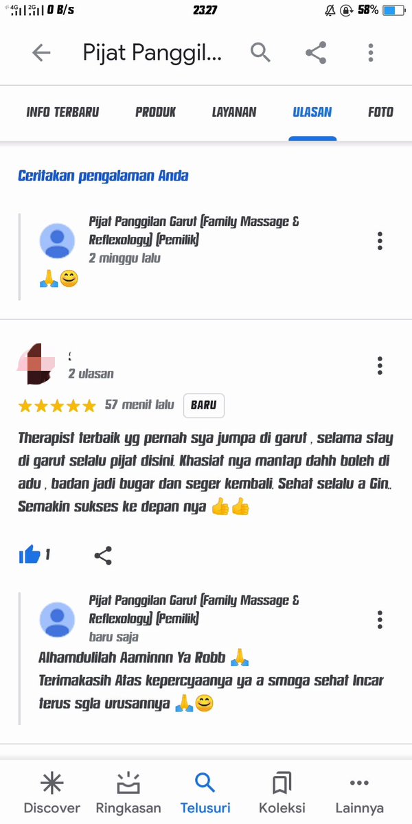 GarutPanggilan's tweet photo. Terimakasih atas kepercayaan nya 
Real testimoni 🙏😊
#pijatgarut
#MassageFullBodyMassage 
#massagepanggilan
#pijatpanggilangarut
Call/chwat wa:081929170167 https://t.co/XRDqpU8B0d