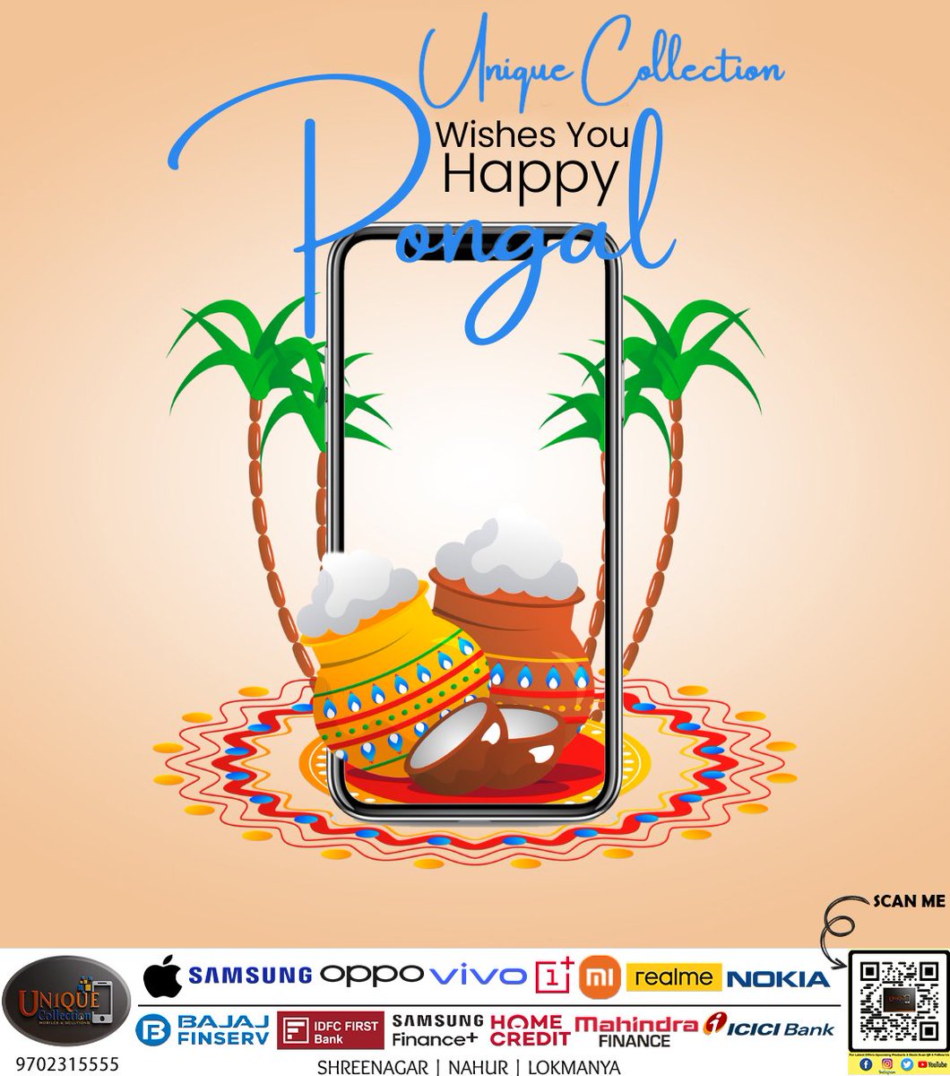 Uniquecoll555's tweet photo. May this harvest festival bring along with it good luck and prosperity for you. Here's wishing you and your family a very happy Pongal 2023! From Unique Collection.

#Pongal2023 #pongal2023🌾♥️💫 #pongal2023🤩❤🔥 #pongal2023🥁 #pongalsaleoffer✨ #pongalinmumbai https://t.co/1X1Bzd8ePw