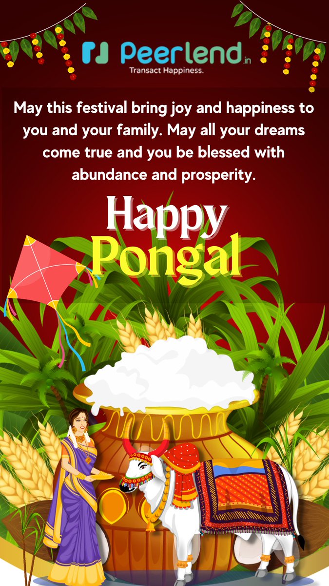 PeerLend_IN's tweet photo. Happy Pongal!

#MakarSankranti2023 #Pongal #festival https://t.co/Pc03i1wDdv