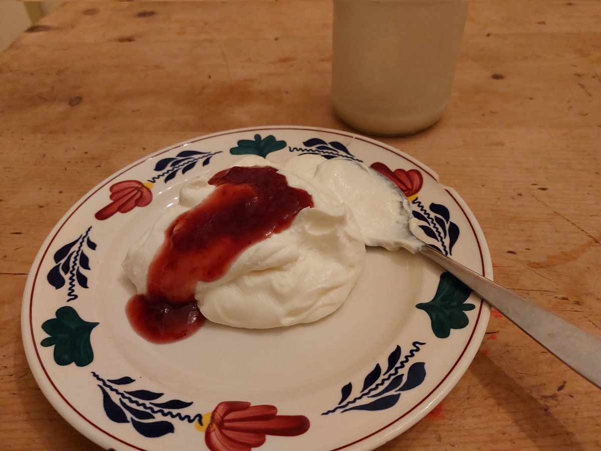 BerrieBoerenvee's tweet photo. Ontbijt met #kwark van eigen melk van onze brandrode runderen. Hmm lekker hoor.. #brandrood #ontbijt https://t.co/mcsSoiBFUF