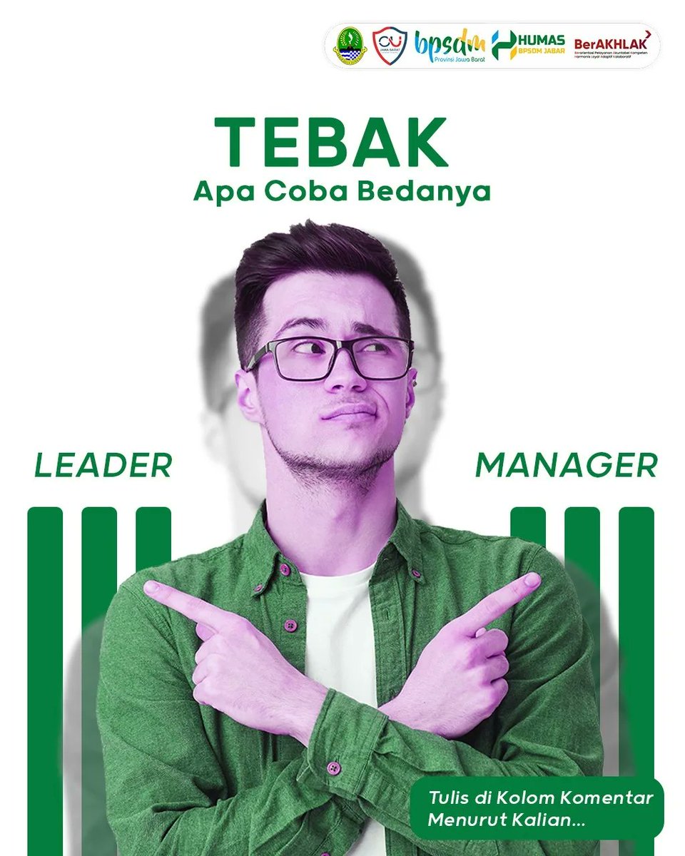 bpsdmjabar's tweet photo. LEADER VS MANAGER.
Cek yuk perbedaannya apa saja #bestie. Semoga bermanfaat ya. 🤗
@ridwankamil
@uu_ruzhanul
#RidwanKamil
#bpsdmjabar https://t.co/ynVXiJbSuQ