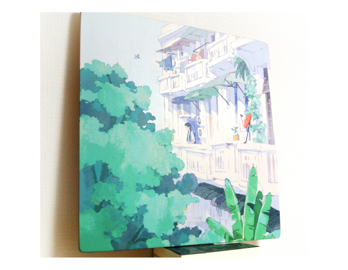 「しらこ()先生のお作品届きました～ 部屋に緑があるっていい感じ(置き場はあとでち」|yasushi suzukiのイラスト