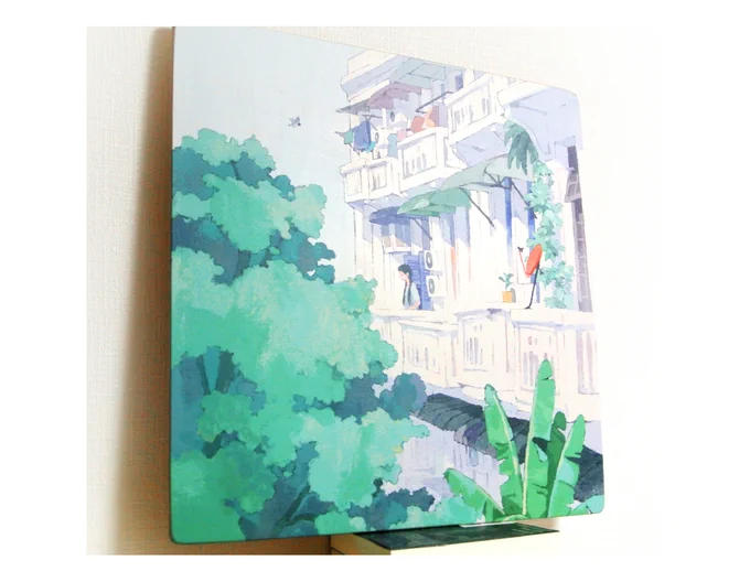 しらこ()先生のお作品届きました～ 部屋に緑があるっていい感じ(置き場はあとでちゃんとします…) 