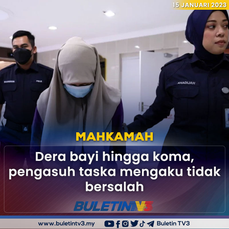 BuletinTV3's tweet photo. MAHKAMAH | Seorang pengasuh taman asuhan kanak-kanak taska mengaku tidak bersalah atas tujuh pertuduhan mendera seorang bayi lelaki berusia empat bulan sehingga koma. 

Berita penuh https://t.co/zoMLuhf8s2 https://t.co/dH6zGhYf4e