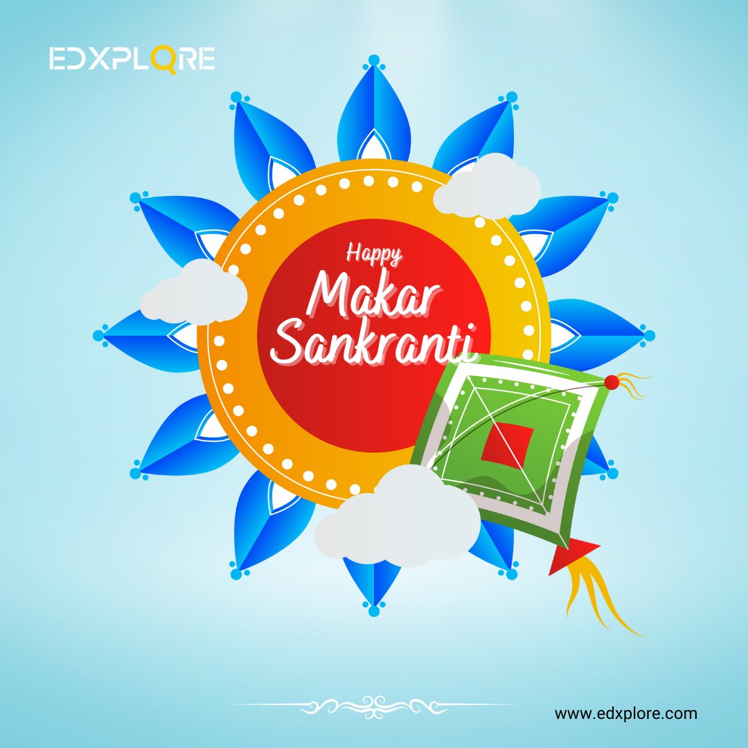 EdxploreS's tweet photo. EdXplore wishes you all a Happy Makara Sankranti, may you all soar high just like the vibrant kites in the sky.
 
#edxplore #Xploremore #Xplorenow #HappyMakaraSankranti #HappySankranti 
#HappySankranti2023 #sunday #sundayvibes #sundayfunday #upskilling #careerpathways https://t.co/dG6x670TOw