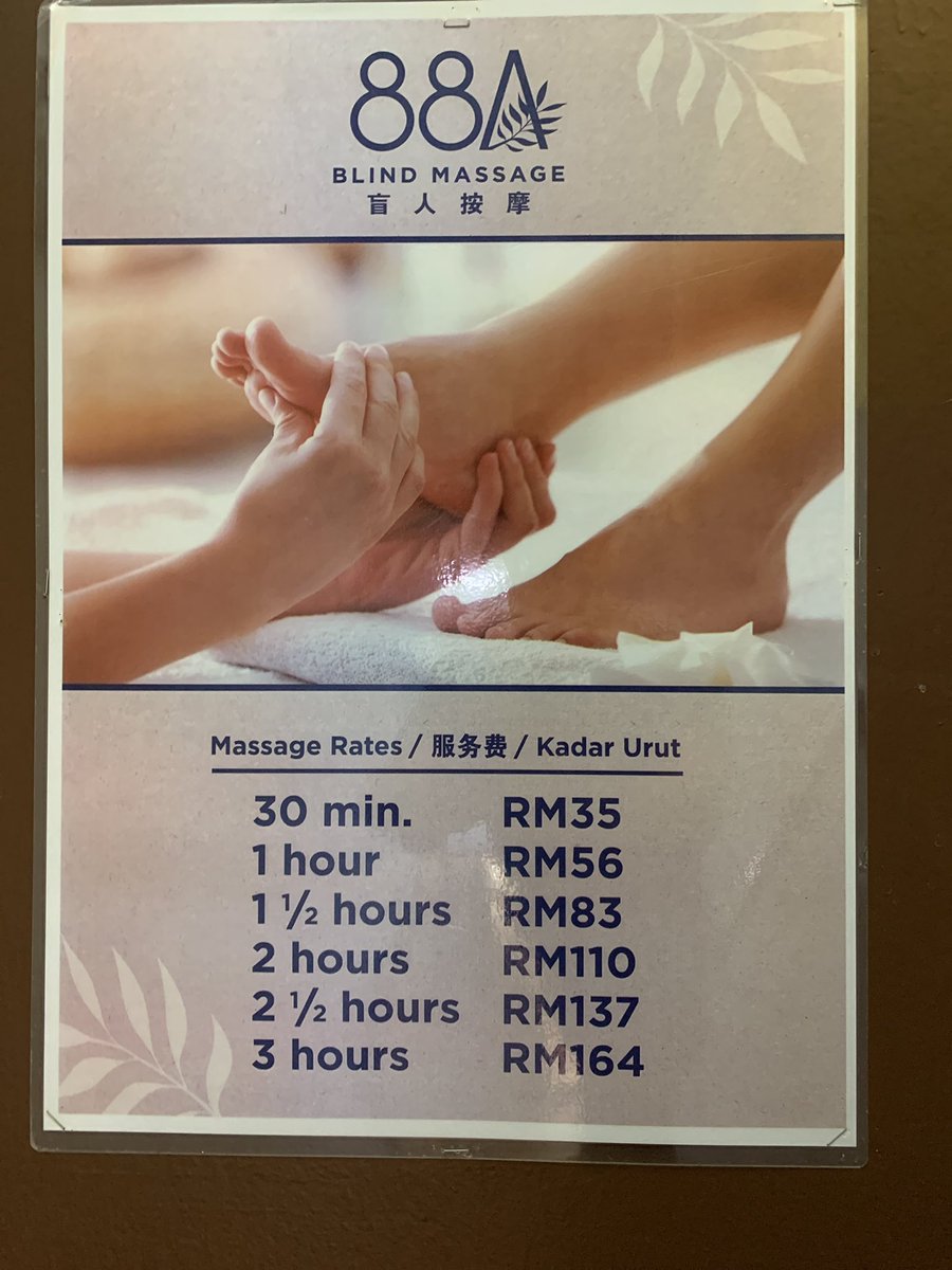 obsessToUndies's tweet photo. Hari ni cuba urut di pusat “blind massage 88A pula terletak sederet 7E belakang bangunan YMCA Brickfields, ternyata tidak menghampakan. Tukang urot Ah Peng amat berpengalaman👍 https://t.co/TrVQhkPmCC