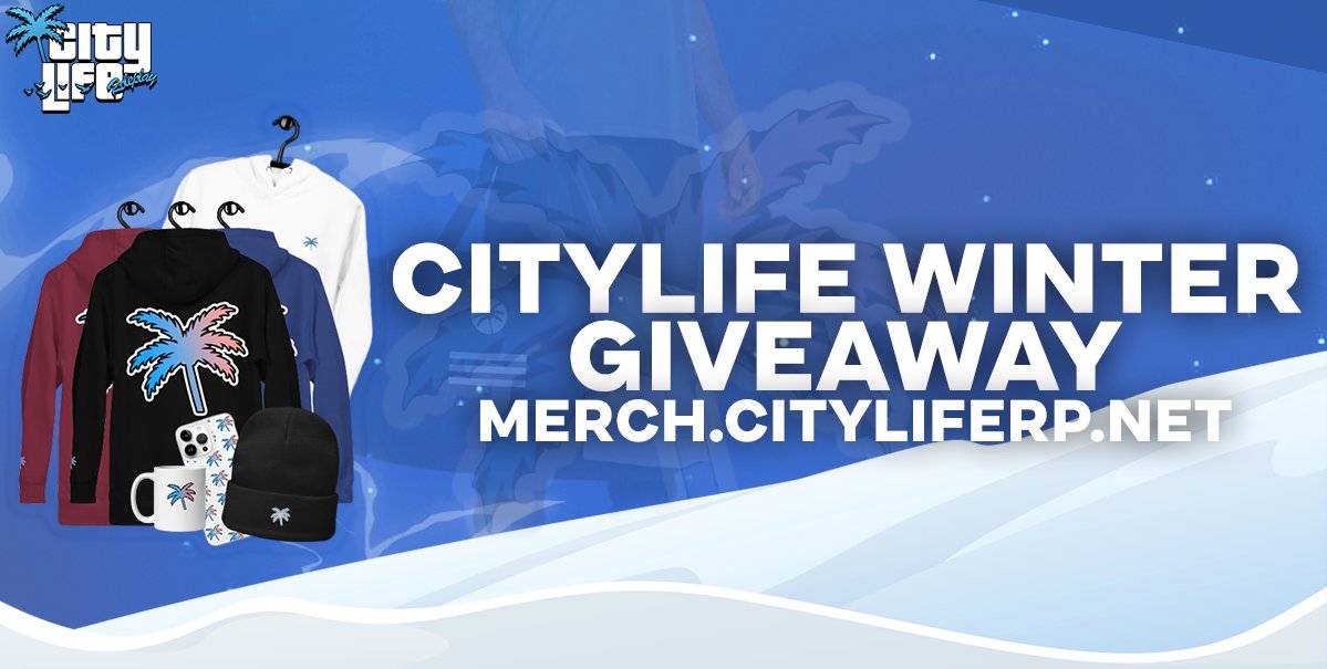 CityLife5M's tweet photo. ❄️ WINTER MERCH GIVEAWAY

We are aware of the interest in our Winter Collection Merch Lines, and realize not everyone can afford it.

We will be giving one lucky winner the following Merch Bundle for free!

- Beanie
- Hoodie
- Mousepad
- Mug

How to enter?
LIKE + RETWEET + FOLLOW https://t.co/LfPfd90xtu