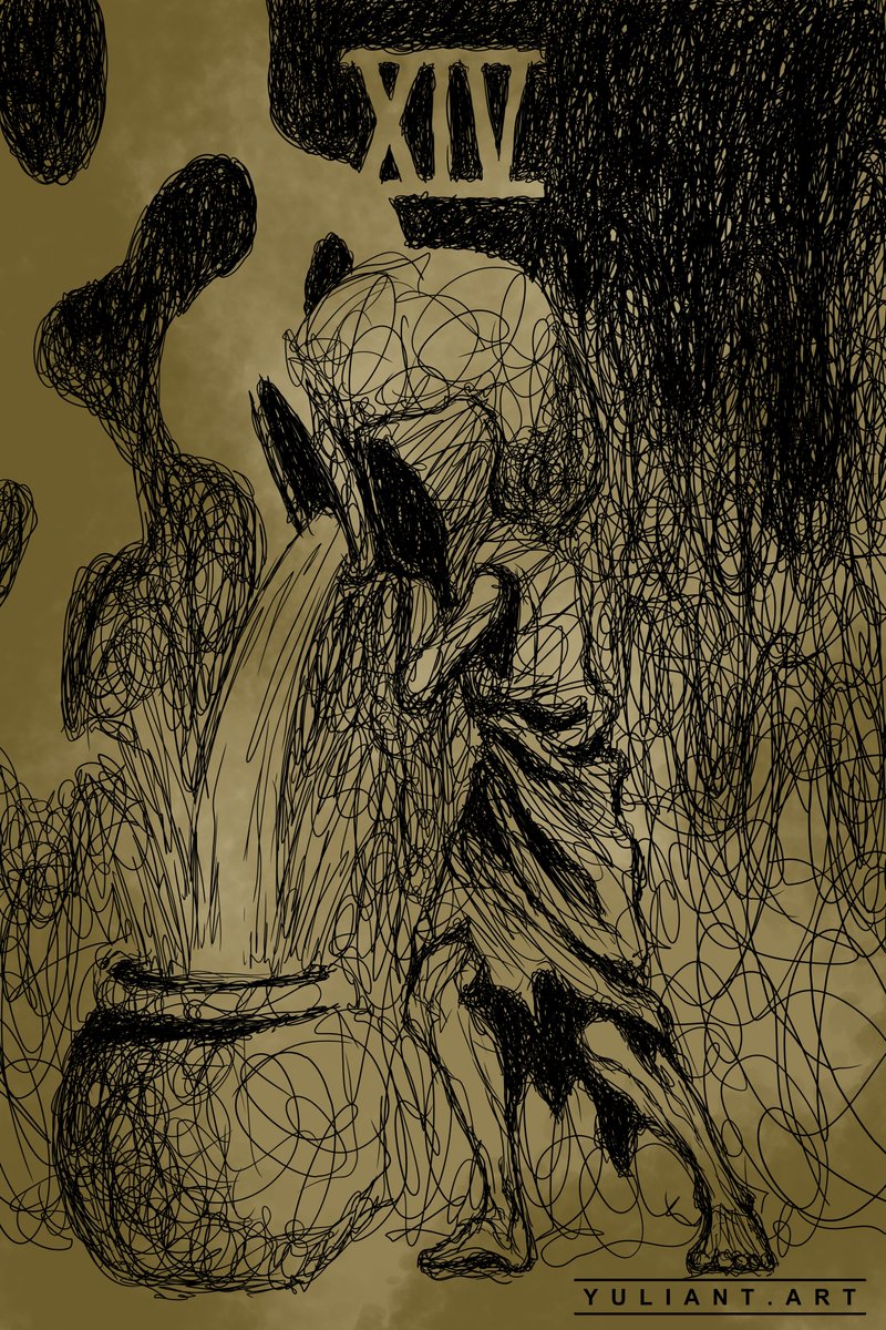 yuliant_art's tweet photo. "14 - Temperance"
#art #artwork #illustration #sketch #draw #drawing #digitalart #scribble #scribbleart #scribbleartwork #black #blackart #blackartwork #dark #darkart #darkartwork #horror #horrorart #horrorartwork #creepy #creepyart #creepyartwork #tarot #tarotart #tarotartwork https://t.co/NgYQlBj0bS