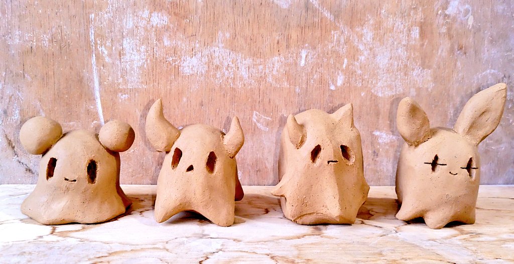 「今日、制作分。#粘土 #彫刻#冬の創作クラスタフォロー祭り 」|立花わたるのイラスト