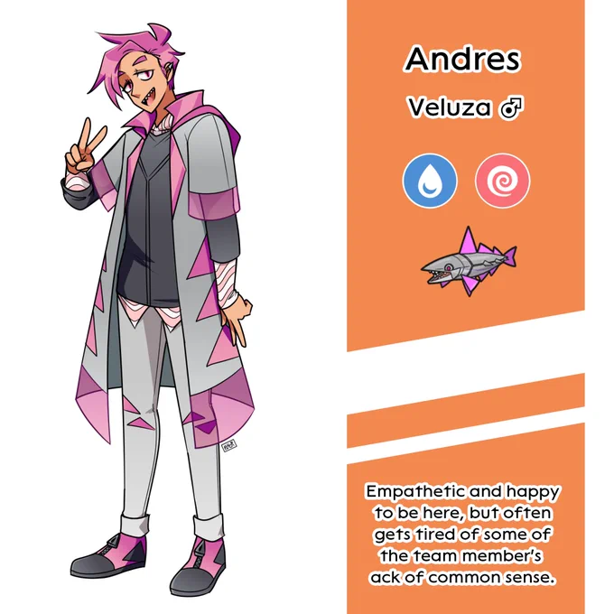 [#PokemonScarletViolet / #PokemonScarlet] Part two of my Scarlet team gijinka, starring my Lokix, Tinkaton, Toedscruel, and Veluza8/18 done! 