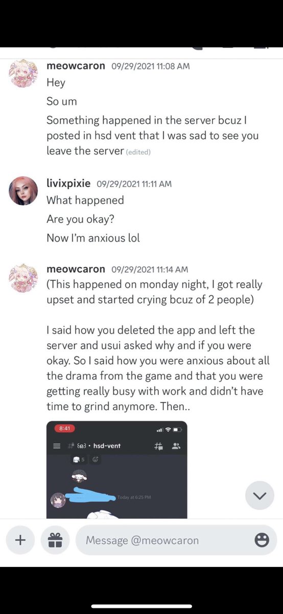 RikuHsd's tweet photo. The screenshot sent to me was on 9/26/21 and the screenshot starmaze sent out was on 9/29/21. Bianca said she left due to “drama”. Drama being what? Oh yea, her defending hamster who posted that on chatboard. Hamster who is a white player. https://t.co/bjC1vLpuqU