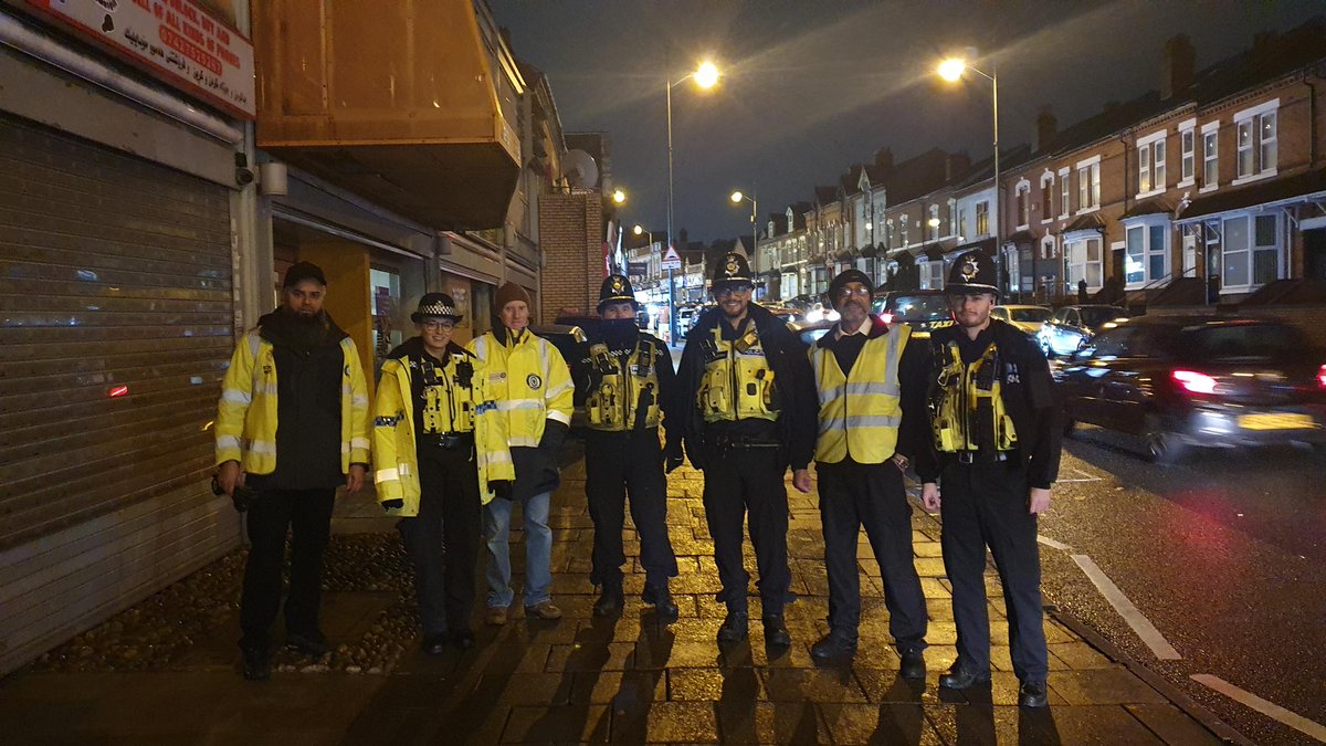 High visibility patrols with the Street Watch team on Dudley Road #streetwatch 👮‍♀️👮